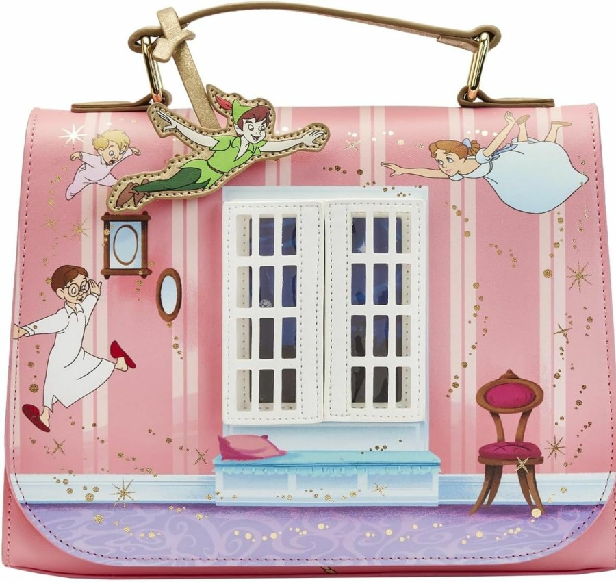 Loungefly Crossbody Handbags | Loungefly Disney Peter Pan You Can Fly Crossbody Bag