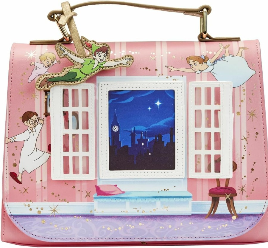 Loungefly Crossbody Handbags | Loungefly Disney Peter Pan You Can Fly Crossbody Bag