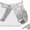 CLUCI Crossbody Handbags | Cluci Clear Purse,Clear Bag For Stadium Events,Stadium Approved Crossbody Bag Purses For Women With Adjustable Strap