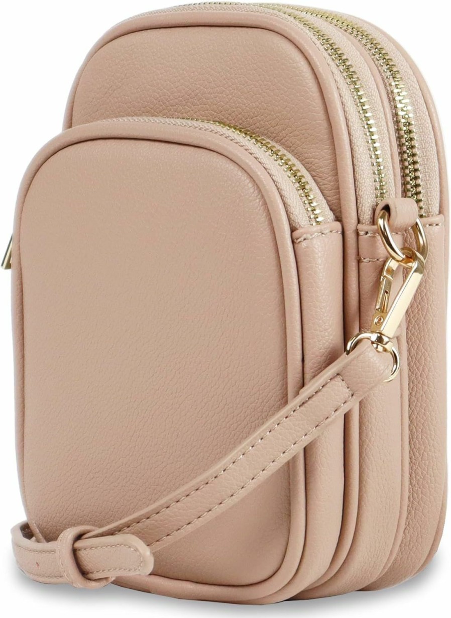 Mali+Lili Crossbody Handbags | Mali+Lili, Josie Triple Compartments Crossbody Bag For Women, Taupe