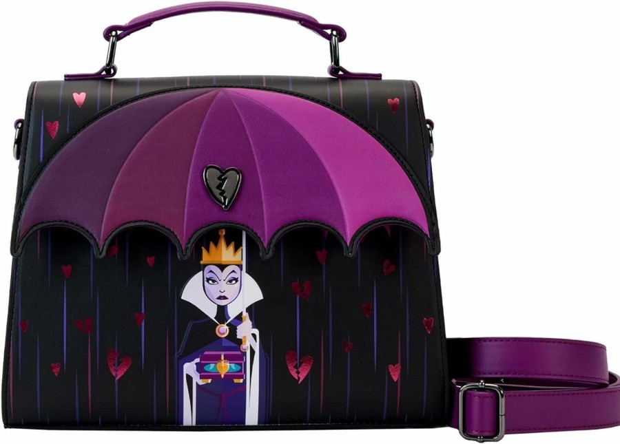 Loungefly Crossbody Handbags | Loungefly Disney Villains Curse Your Hearts Crossbody Bag | Disney Villains Bags