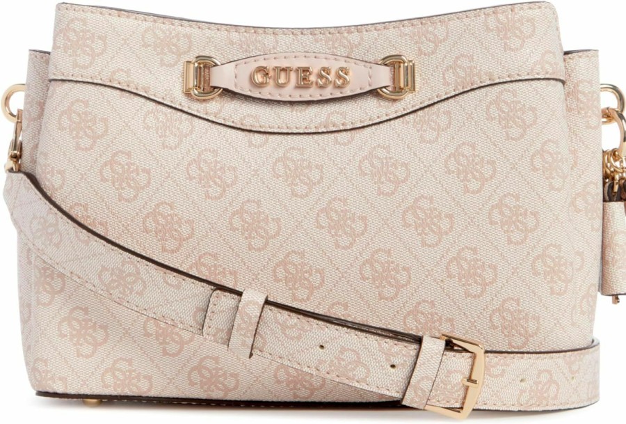 GUESS Crossbody Handbags | Guess Emera Logo Girlfriend Crossbody Top Zip