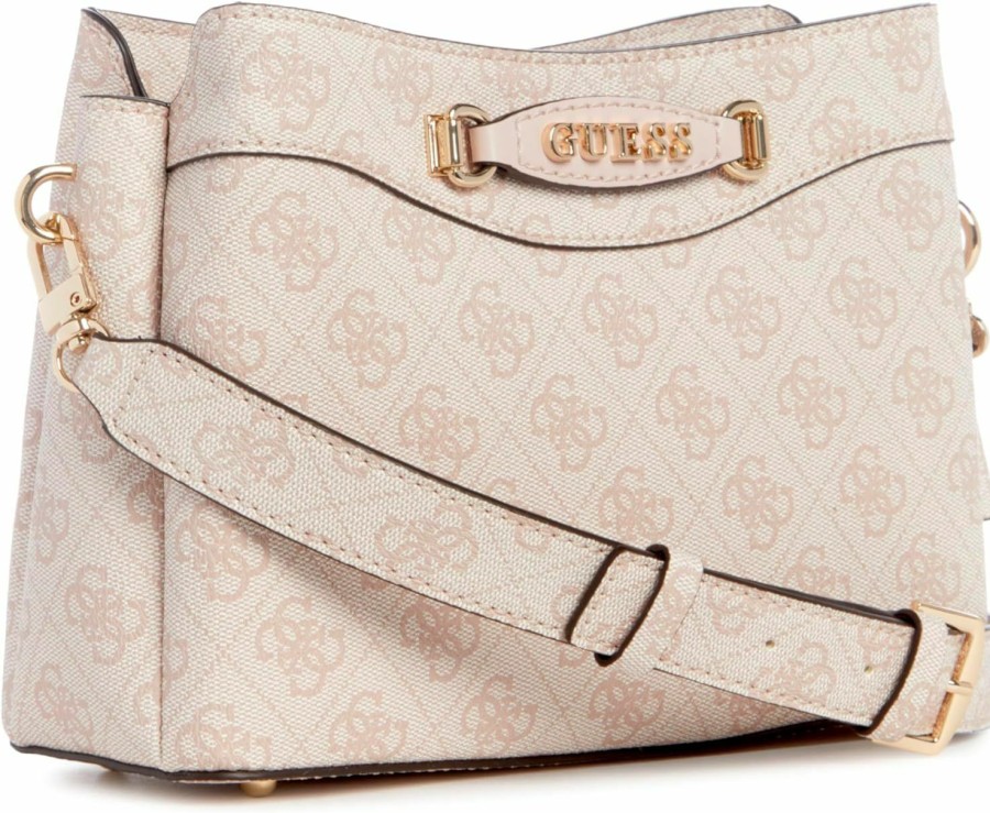 GUESS Crossbody Handbags | Guess Emera Logo Girlfriend Crossbody Top Zip