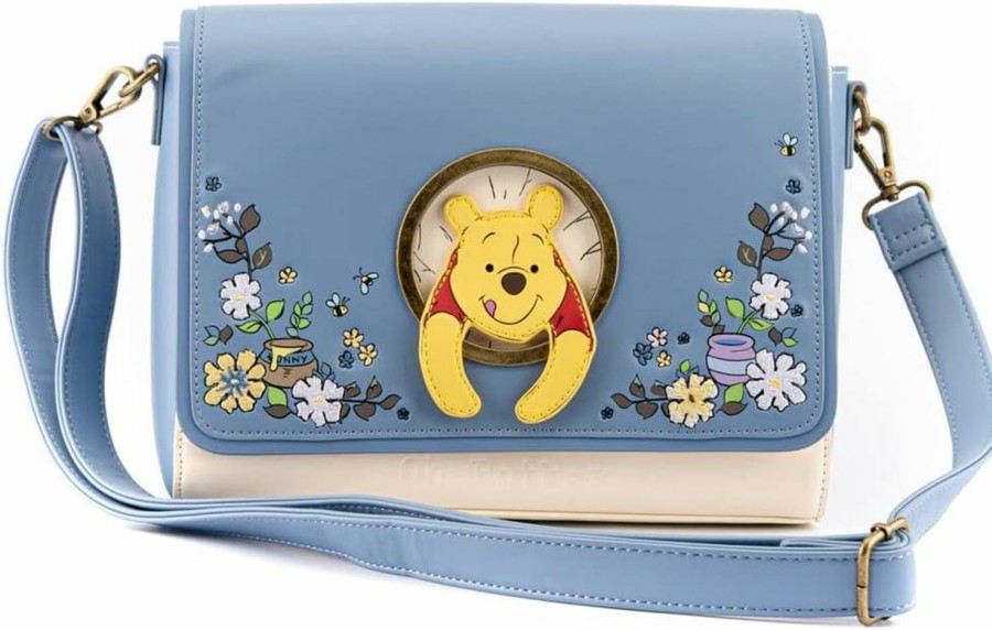 Loungefly Crossbody Handbags | Loungefly Winnie The Pooh 95Th Anniversary Crossbody Bag