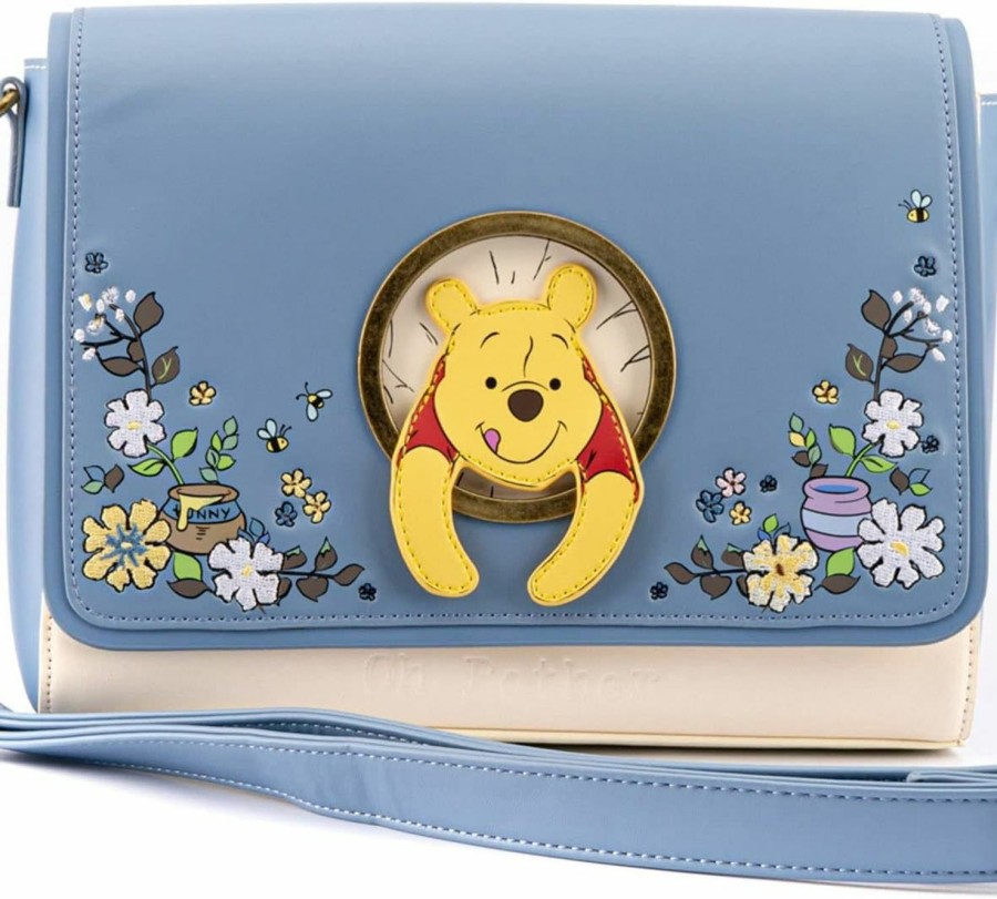 Loungefly Crossbody Handbags | Loungefly Winnie The Pooh 95Th Anniversary Crossbody Bag