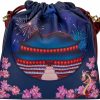 Loungefly Crossbody Handbags | Loungefly Disney Mulan Castle Cinch Sack Crossbody Bag