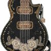 Mary Frances Crossbody Handbags | Mary Frances Pretty Music Beaded Guitar Crossbody Handbag, Black