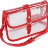 Y&R Direct Crossbody Handbags | Y&R Direct Clear Saddle Crossbody Bag Gift For Women Clear Purses For Stadium Concert Gameday Magnetic Closure