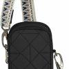 Travelon Crossbody Handbags | Travelon Boho Anti-Theft 2 Compartment Phone Crossbody, Black