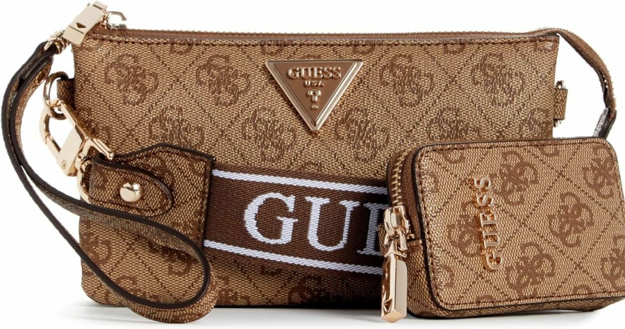 GUESS Crossbody Handbags | Guess Latona Mini Triple Compartment Top Zip