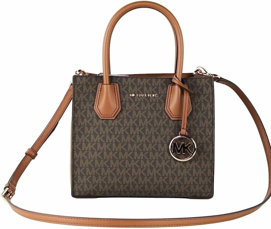 Michael Kors Crossbody Handbags | Michael Kors Mercer Medium Messenger Crossbody Satchel Powder