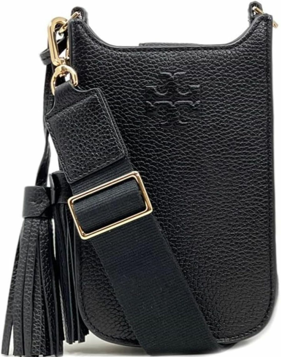 Tory Burch Crossbody Handbags | Tory Burch Women'S Thea Cellphone Crossbody (Black)