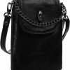 WITERY Crossbody Handbags | Witery Small Crossbody Cell Phone Purse Gothic Leather Bag Shoulder Travel Purse