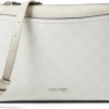 Nine West Crossbody Handbags | Nine West Bowie Mini Top Zip Crossbody, White Logo