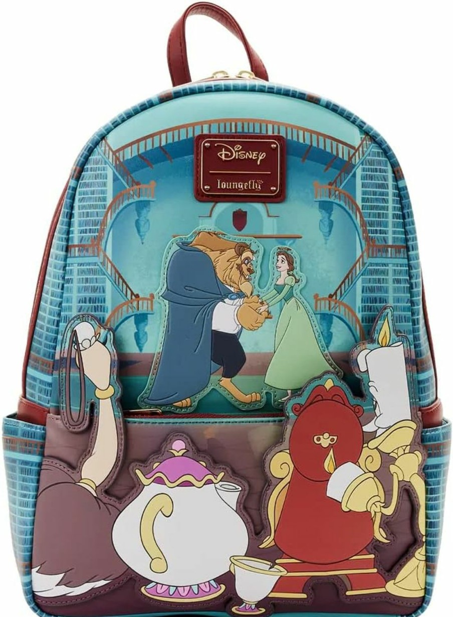 Loungefly Crossbody Handbags | Loungefly - Mini Sac A Dos Disney Beauty And The Beast - Library Scene - 0671803441361 (Wdbk2792)