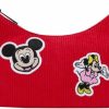 Loungefly Crossbody Handbags | Loungefly Disney100 Mickey And Minnie Classic Gloves Crossbody Bag