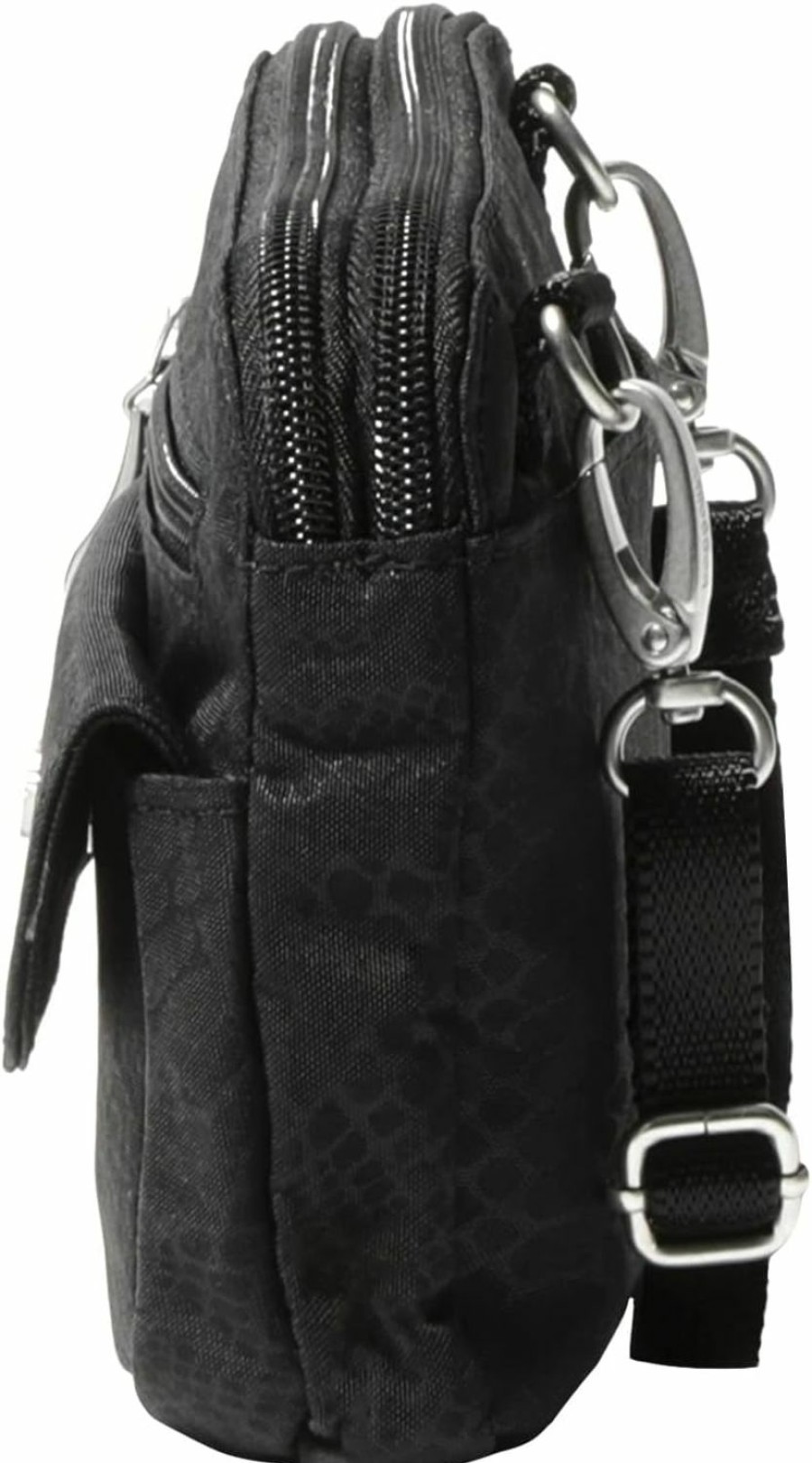 Baggallini Crossbody Handbags | Baggallini Modern Everywhere Mini Crossbody Bag Black Python Emboss