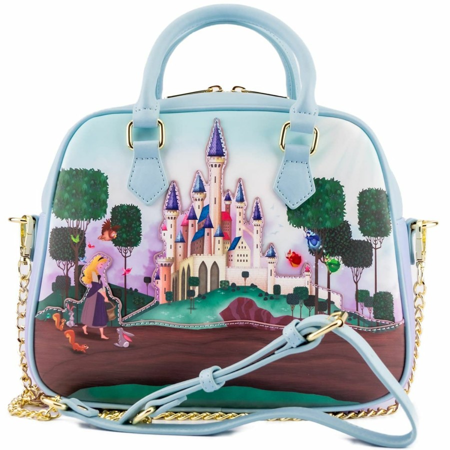 Loungefly Crossbody Handbags | Loungefly Sleeping Beauty Castle Crossbody Bag