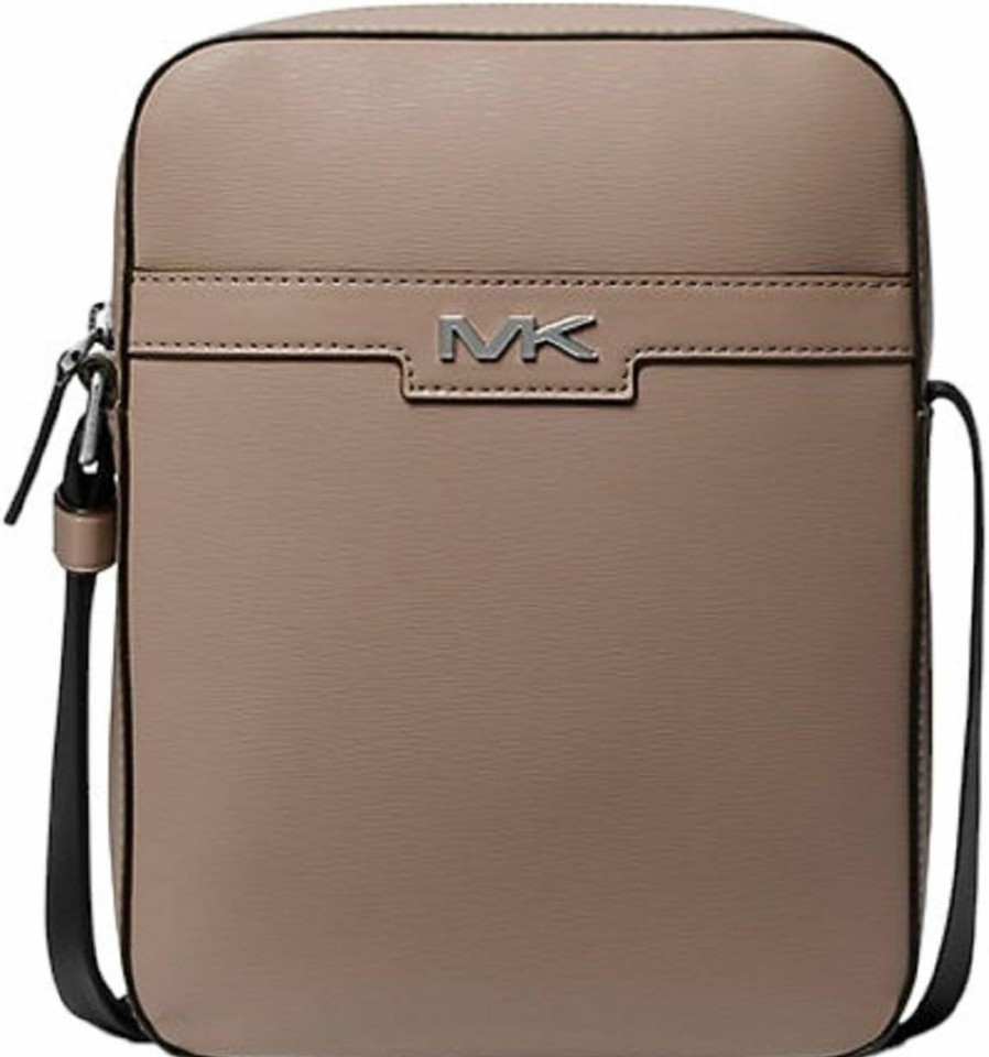 Michael Kors Crossbody Handbags | Michael Kors Men'S Medium Crossbody Leather Cooper Flight Bag