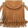 Sunwel Fashion Crossbody Handbags | Sunwel Fashion Mini Fringe Purse With Zipper Pockets Tassel Cell Phone Bag Crossbody Purse Shoulder Bag For Girls Women