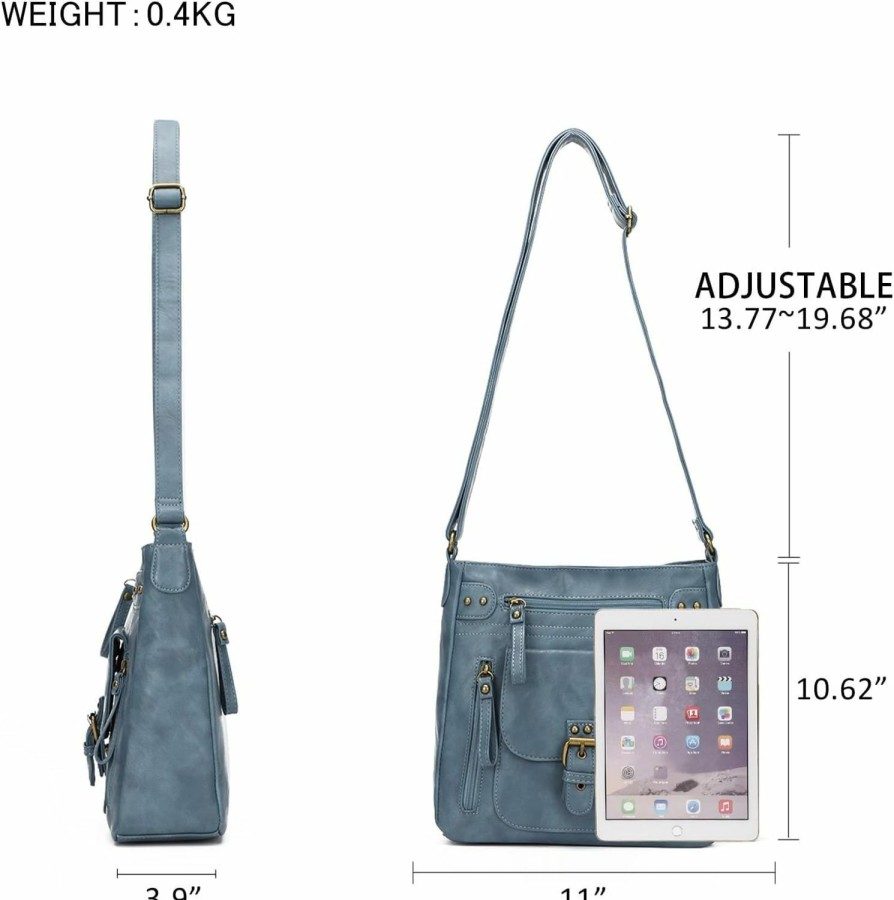 KL928 Crossbody Handbags | Kl928 Crossbody Bags For Women, Multi Pocket Shoulder Bags, Medium Pu Leather Cross Body Purses