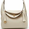 HWHXCZYH Crossbody Handbags | Exquisite Cowhide Lychee Grain Mini Lindy - Women'S Ultimate Fashion Shoulder Handbag With Gold Buckle Accessory (S,White)