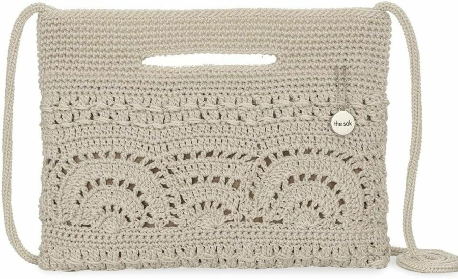 The Sak Crossbody Handbags | The Sak Linden Convertible Crossbody Bag In Crochet, Adjustable Multi Use Strap