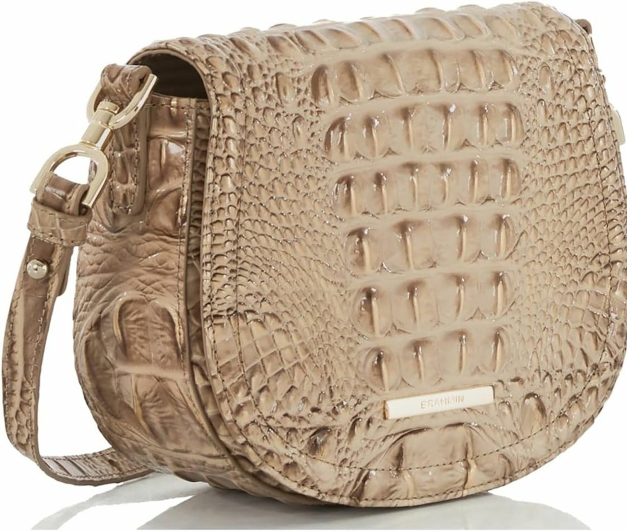 BRAHMIN Crossbody Handbags | Brahmin Briar - Sesame Ombre Melbourne