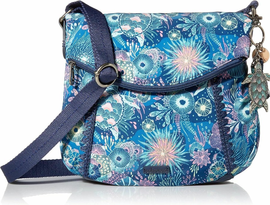 Sakroots Crossbody Handbags | Sakroots Crossbody Bag In Eco-Twill, Multifunctional Purse With Adjustable Strap & Zipper Pockets