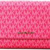 Michael Kors Crossbody Handbags | Michael Kors Medium Logo Convertible Crossbody Bag (Electric Pink)