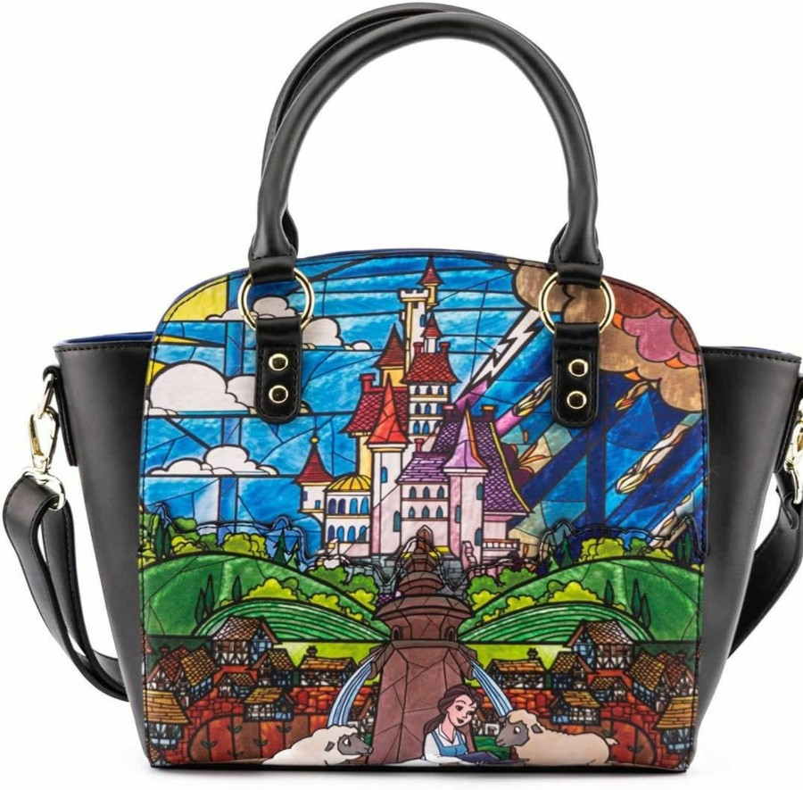 Loungefly Crossbody Handbags | Loungefly X Disney Beauty And The Beast Princess Castle Series Crossbody Purse