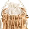 YAHUAN Crossbody Handbags | Yahuan Straw Bag For Women Wicker Small Crossbody Bag Beach Straw Bag