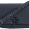 Tory Burch Crossbody Handbags | Tory Burch 153620 Britten Black Matte With Black Hardware Women'S Convertible Crossbody Bag