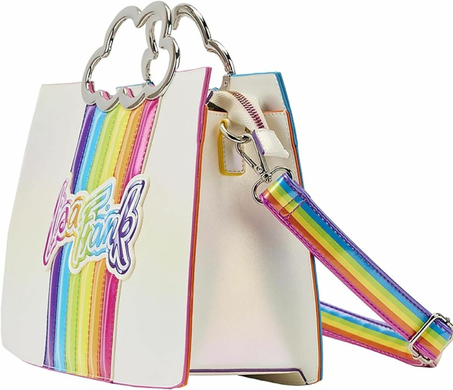 Loungefly Crossbody Handbags | Loungefly Lisa Frank Rainbow Cloud Handle Crossbody Purse