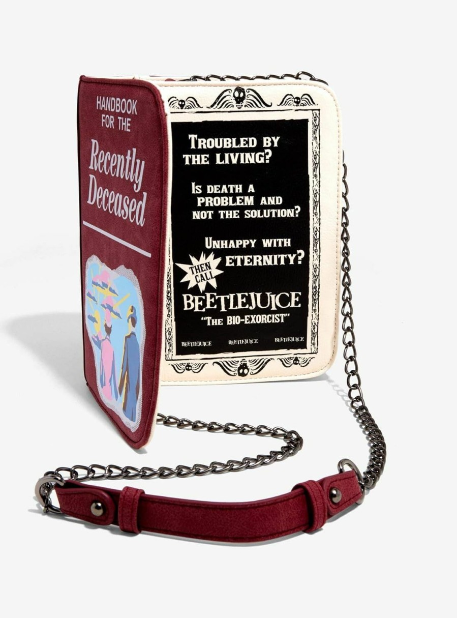 Hot Topic Crossbody Handbags | Beetlejuice Handbook For The Recently Deceased Crossbody Bag