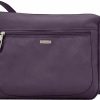 Travelon Crossbody Handbags | Travelon Women'S Anti-Theft-Class Small East/West Crossbody Bag, Purple, 10.5 X 8 X 2.5