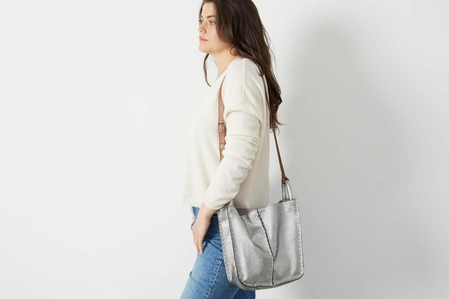 The Sak Crossbody Handbags | The Sak Los Feliz Crossbody Bag In Leather, Large, Unlined Purse With Single Adjustable Shoulder Strap