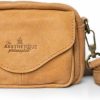 The Aesthetique Philosophie Crossbody Handbags | Aesthetic Small Vintage Genuine Leather Camel Brown Crossbody Bag Adustable Strap