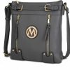 MKF Collection Crossbody Handbags | Mkf Crossbody Bag For Women Vegan Leather Crossover Designer Messenger Purse