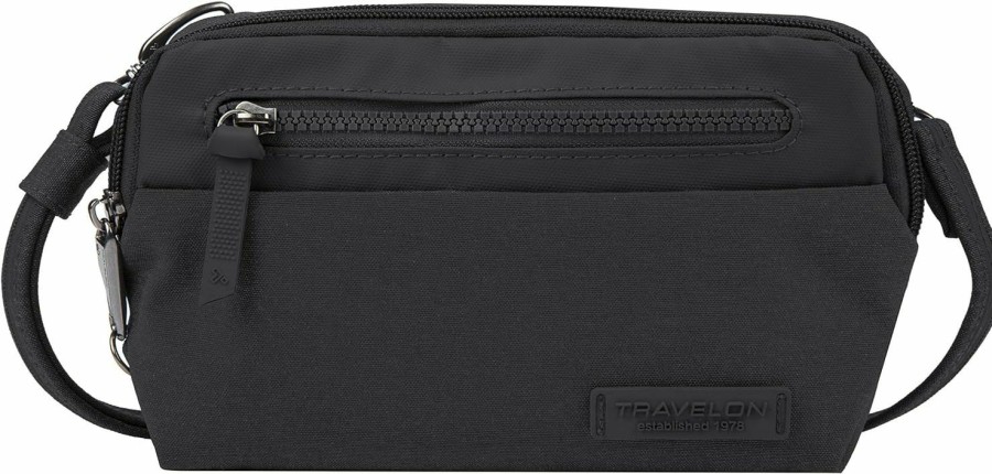 Travelon Crossbody Handbags | Travelon Anti-Theft Metro Convertible Sm, Black, 8.25 X 5.25 X 2