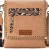 Montana West Crossbody Handbags | Montana West Crossbody Bags For Women With Dual Compartments Western Crossbody Purse With Leopard Print Guitar Strap