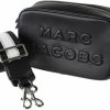 Marc Jacobs Crossbody Handbags | Marc Jacobs M0014465 Black/Silver Hardware Women'S Flash Leather Crossbody Bag