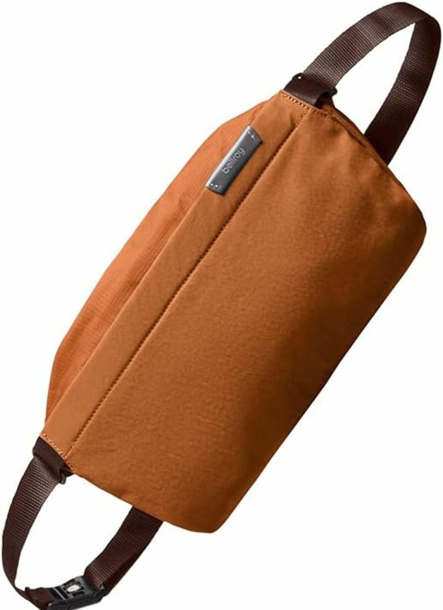 Bellroy Crossbody Handbags | Bellroy Sling Bag (Uni Compact Crossbody Bag, Multiple Compartments, Water-Resistant Materials, Holds Phone, Camera & Water Bottle) - Melbourne Black