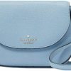 Kate Spade New York Crossbody Handbags | Kate Spade New York Kate Spade Leila Mini Flap Crossbody (Polished Blue)