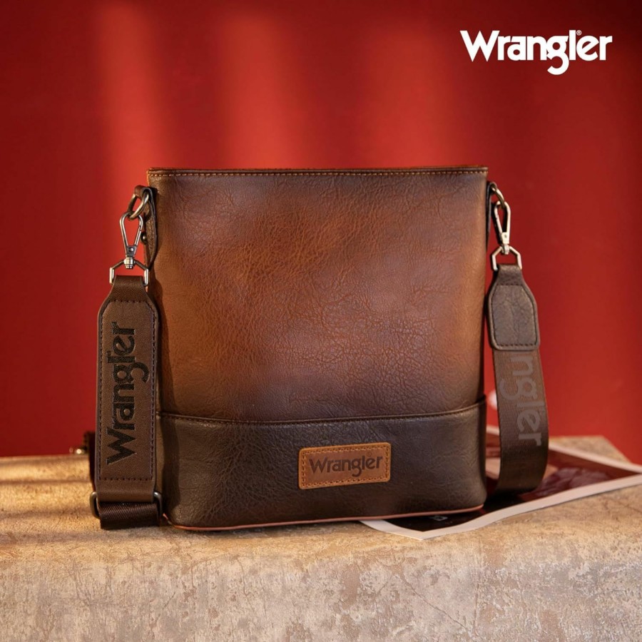 Montana West Crossbody Handbags | Wrangler Two Tone Crossbody Bags Women Purses And Handbags