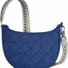 Travelon Crossbody Handbags | Travelon Boho Anti-Theft Crescent Crossbody, Lush Blue