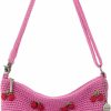 The Sak Crossbody Handbags | The Sak Lumi Convertible Crossbody Purse - Hand Crochet Women'S Handbag For Everyday & Travel, 3-In-1 Small Crossbody Bag With Zipper Closure & Pockets - Pink Cherries