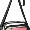 Paxiland Crossbody Handbags | Clear Bag Stadium Approved, Clear Purse For Stadium Concert Sport Event Work Travel Festival