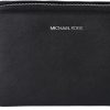 Michael Kors Crossbody Handbags | Michael Kors Women'S Jet Set Item Crossbody Bag (Black/Silver)