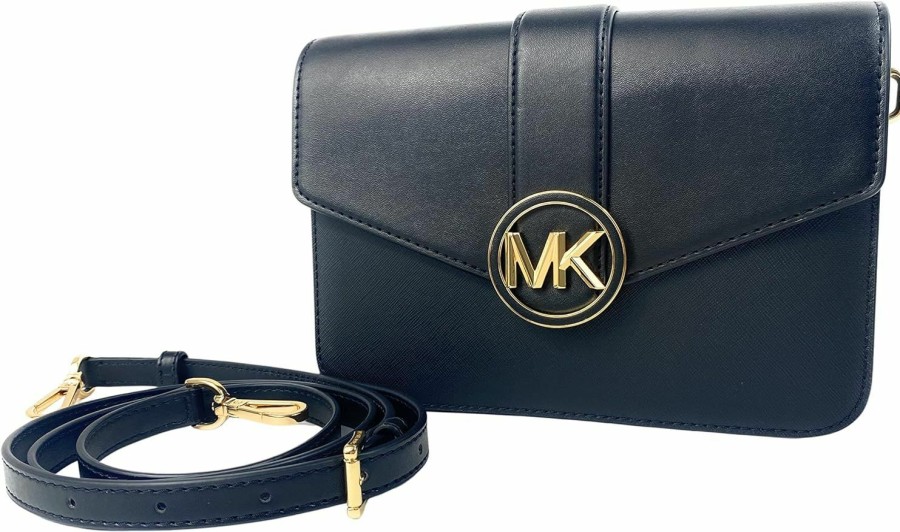 Michael Kors Crossbody Handbags | Michael Kors Carmen Convertible Shoulder Bag Crossbody (Black)